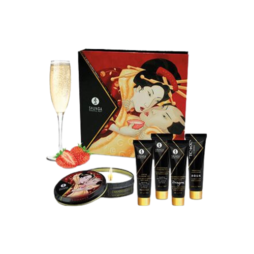 Shunga - Sectret Kit Strawberry - Massage set